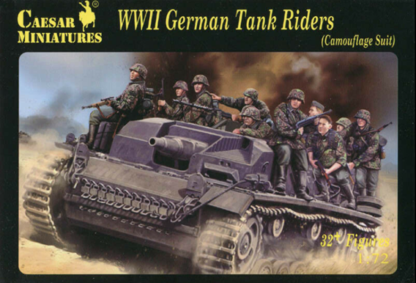 Caesar Miniatures 099 German Tank Riders 1:72   32x Figuren
