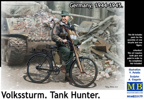 Master Box 35179 German Volkssturm Tank Hunter, Fahrrad 1/35