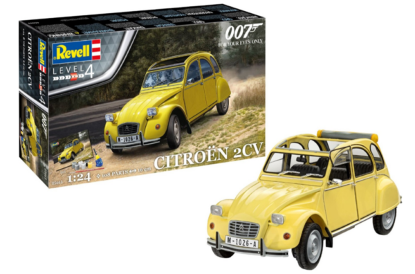 Revell 5663 Citroen 2CV James Bond 1/24 Geschenk Set