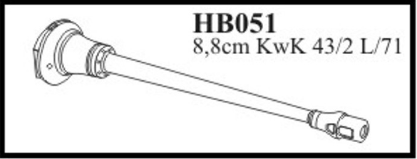 CMK hb051 Metall Rohr Königstiger King Tiger mod Henschel 1/35 Resin