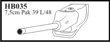 CMK hb035 Metall Rohr für Jagdpanzer IV early Kugellafette V für Hetzer 1/35 Resin
