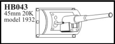 CMK hb043 Metall Rohr T-26 model 1933  1/35 T26