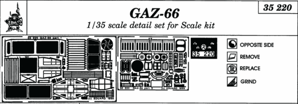 Eduard 35220 Gaz-66 1/35 Ätzteile