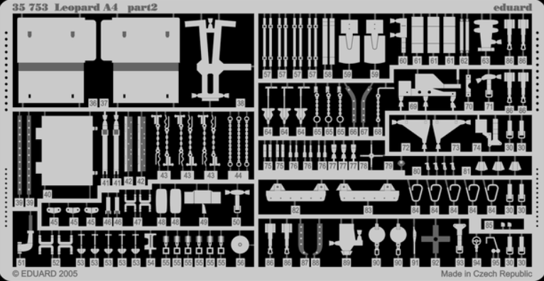 Eduard 35753 Leopard 1A4 1/35 Ätzteile – Bild 2