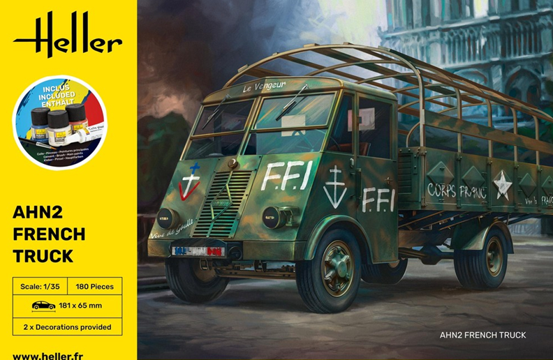 Heller 35324 AHN 2 French Truck Geschenk Set Einsteiger Set 1/35