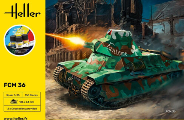 Heller 35322 FCM 36 Geschenk Set Einsteiger Set 1/35