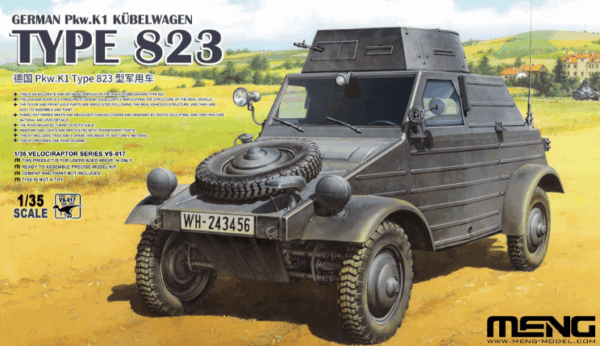 Meng vs-017 Pkw.K1 Kübelwagen TYPE 823  1/35