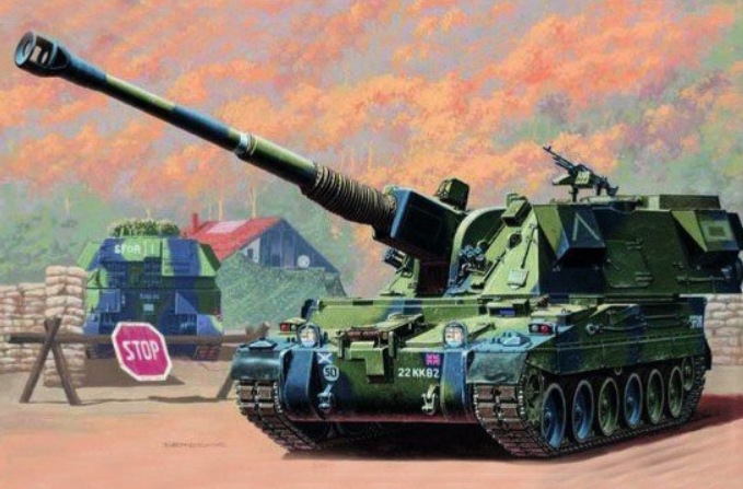 Trumpeter 00324 British 155mm AS-90 self-propelled howitzer 1/35