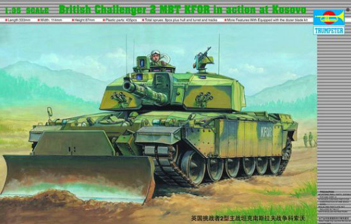 Trumpeter 00345 British Challenger 2 MBT KFOR in action at Kosovo 1/35