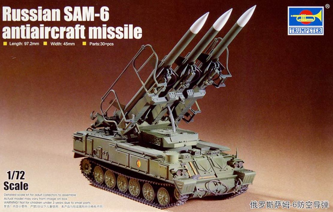 Trumpeter 07109 Russian SAM-6 antiaircraft missile 1/72