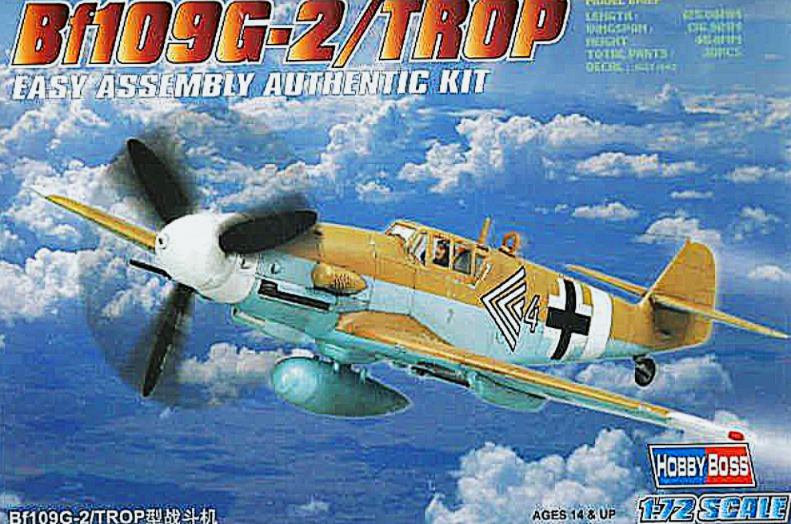 Hobby Boss 80224 Bf109G-2 TROP 1/72 Messerschmitt