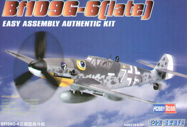 Hobby Boss 80226 Bf109G-6 late 1/72 Messerschmidt