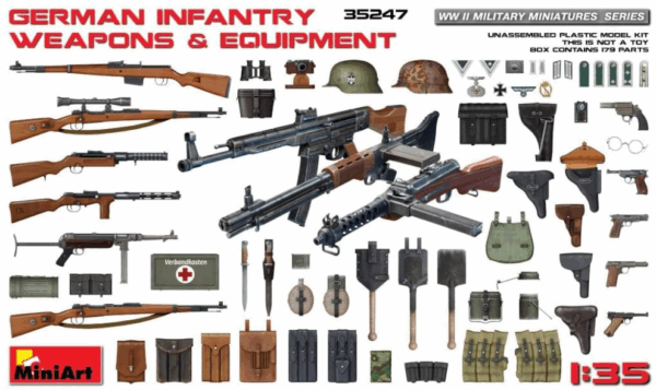 Miniart 35247 German Infantry Weapons & Equipment 1/35
