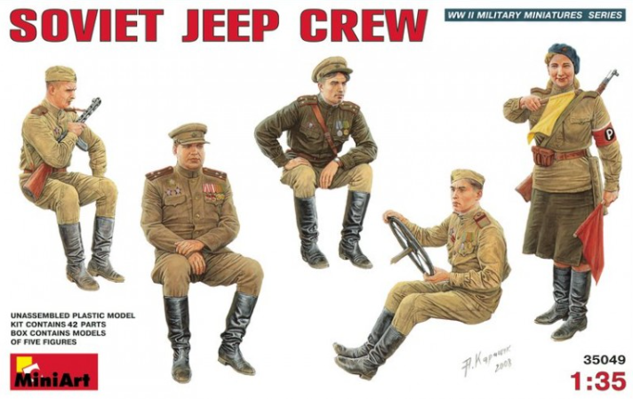 Miniart 35049 Soviet Jeep Crew 1/35