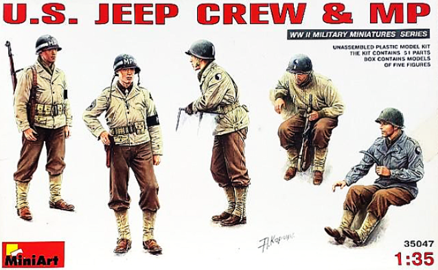Miniart 35047 US Jeep Crew & MP 1/35