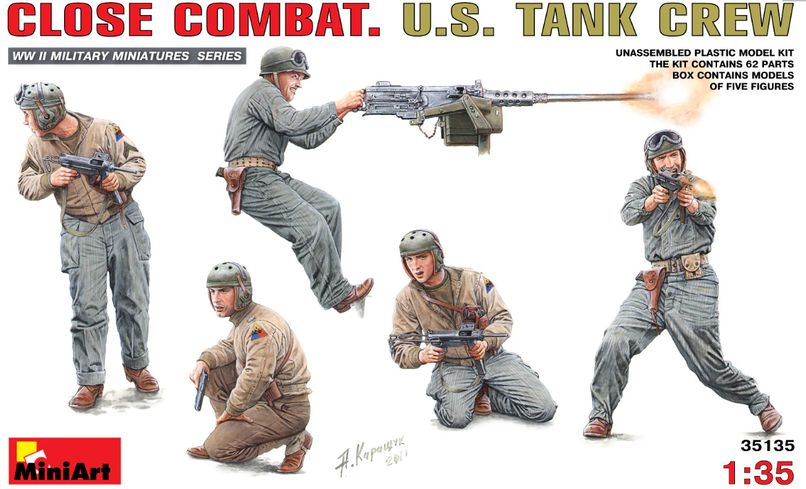Miniart 35135 US Close Combat Tank Crew 1/35