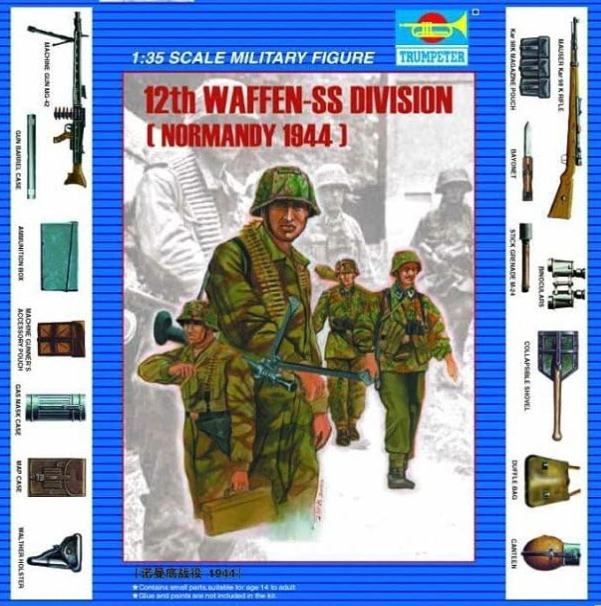 Trumpeter 00401 German Infantry 12th Panzer Division Normandy 1944  1/35