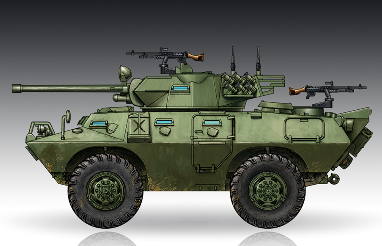 Trumpeter 07442 LAV-150 APC 90mm Mecar Gun 1/72