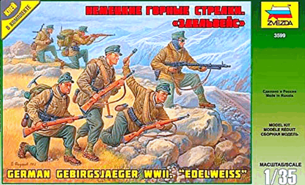 Zvezda 3599 German Gebirgsjäger Edelweiss 1/35 Infantry