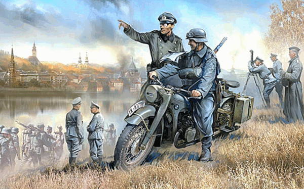 Zvezda 3632 German R12 Heavy Motorcycle 1/35 Motorrad BMW