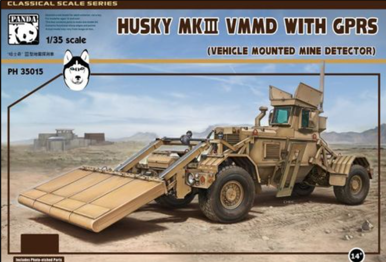 Panda Hobby PH 35015 Husky MKII VMMD with GPRS Mine Detector 1/35