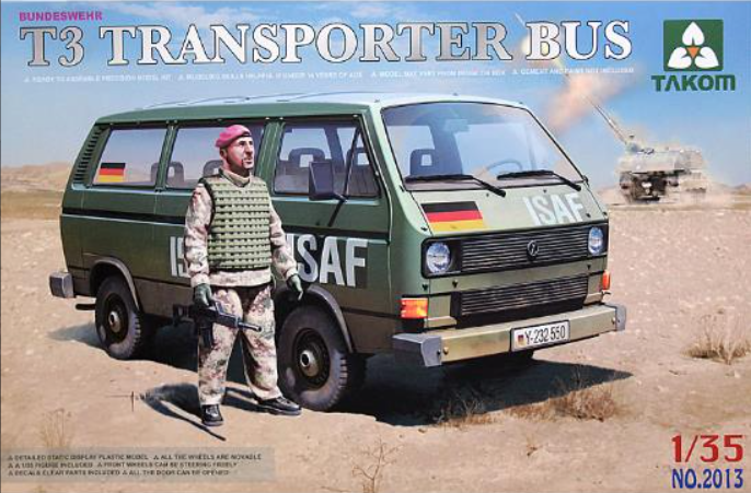 Takom 2013 Bundeswer T3 Transporter Bus 1/35 VW